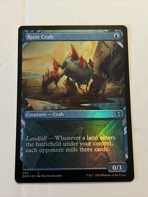 1x FOLIE RUIN CRAB - Zendikar Vitrine - MTG - NM - Magic the Gathering