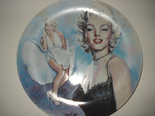 MARILYN MONROE COMMEMORATIVE COLLECTOR PLATE BY SUSIE MORTON # 4988 - Picture 2 of 5