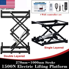 Electric Lifting Platform 60KG/120KG/150KG Load 1000mm Stroke WIFI Controller