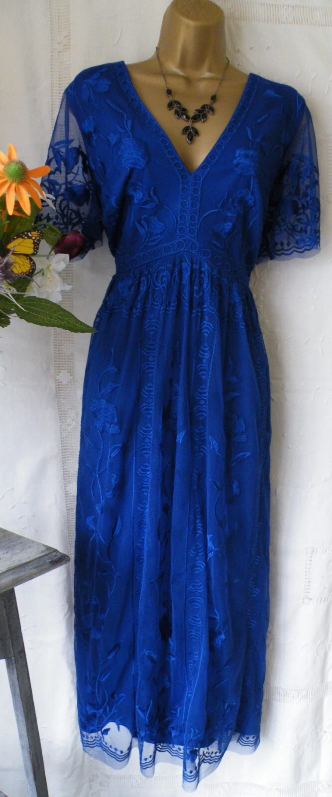 VALENTINO ?***** ABITO MONSONE USATOntina "VALE BLUE"a TAGLIA**?