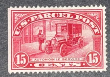 Travelstamps:1912-13 US Stamps Sc# Q7 Auto Service, 15 Cents, Mint, og, hinged.
