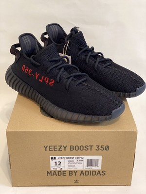yeezy 350 v2 black size 12