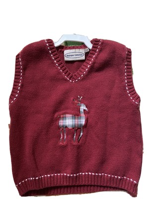 baby boy christmas sweater vest