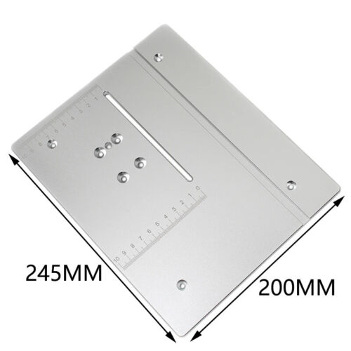 Mini Router Tavolo Inserto Piastra Utensili Lavorazione Legno Banco da Lavoro Seghetto Circolare Flip Cover - Foto 14 di 15