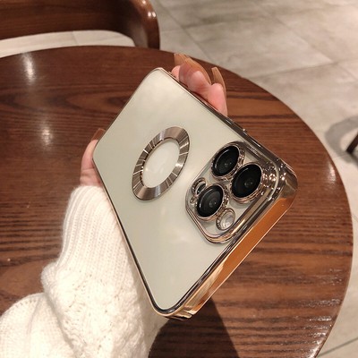 Phone Case With Camera Protector Advanced Electroplating Integrated With Lens Pr