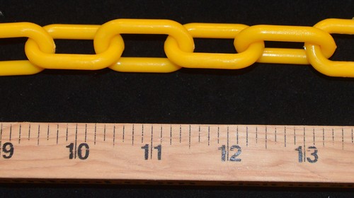 YELLOW 6mm PLASTIC CHAIN 10' LENGTH BIRD PARROT TOYS CROWD CONTROL