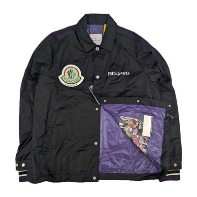 Moncler x Palm Angels Genius 8 Jim Shell Jacket Black Coach Bomber