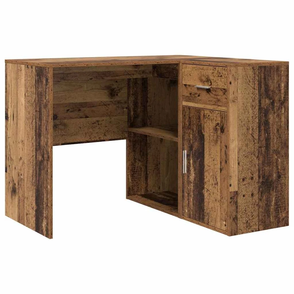 Eckschreibtisch Alter Holz 102x88x75 Cm Holzwerkstoff - Bild 2 von 4