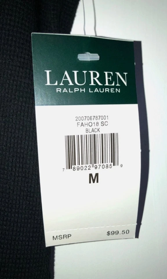 Vestido tejido negro para mujer Lauren Ralph Lauren talla M - Nuevo con etiquetas Foto 4 de 4