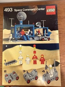 LEGO Space: Space Command Center (Craterplate version) 493-3 RARE and COMPLETE