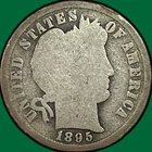 1895 Barber Dime Choice Almost Good AG+/G Coin #38477