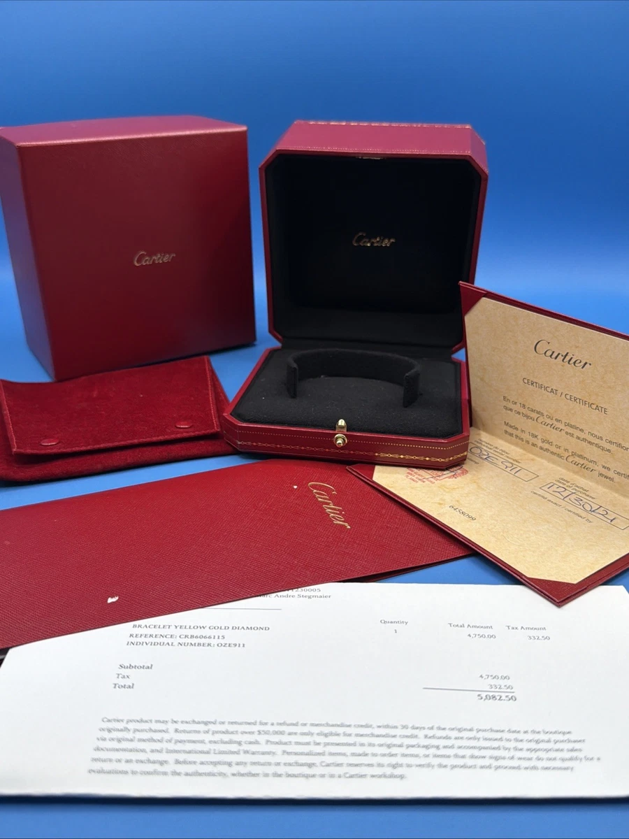 Cartier Bracelet Boxes for sale - eBay