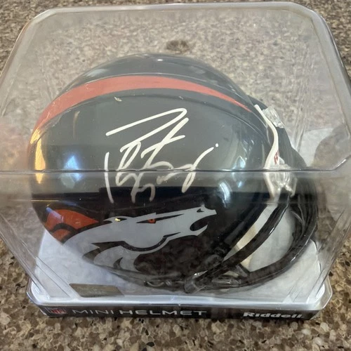 Peyton Manning Signed Denver Broncos  Mini Helmet Steiner COA