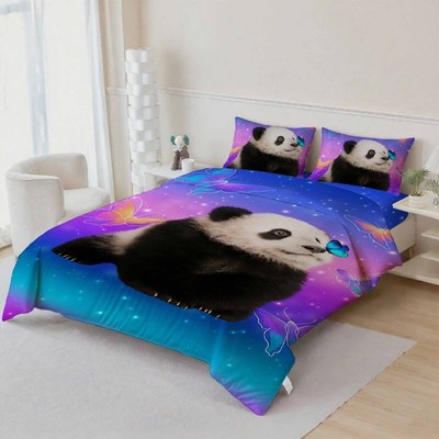 3D Panda Quilt Cover Set Bedding Sets Pillowcases