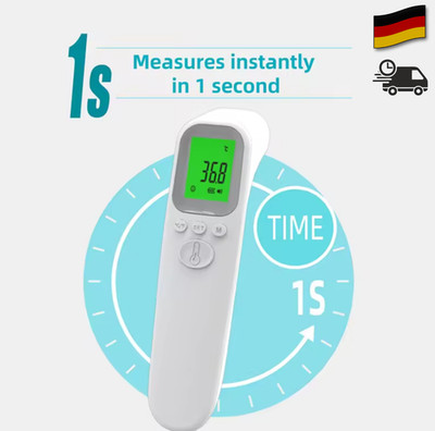 Infrarot Fieberthermometer kontaktlos Digital LCD Körperthermometer Baby Kinder