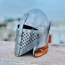 Griffon Crusader Bascinet Helmet | Medieval Knight Armor | Battle Ready LARP