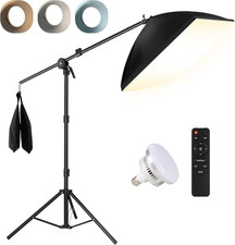 Softbox Photography Lighting Kit, 20'' X 28'' 85W 3000K-6000K E27 LED Bulb Softb