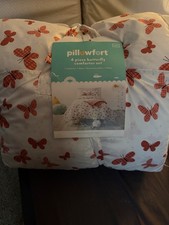 4 Piece Butterfly Comforter Twin Set