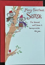 Merry Christmas Sister Card Hallmark Greeting Card