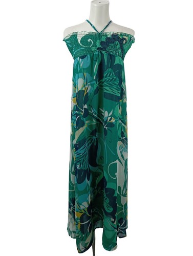 H&M Vestido de Verano Mujeres Talla EU 36 verde-azul-blanco look casual - Imagen 5 de 5