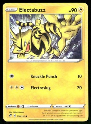 Pokémon TCG Pokémon Electabuzz Common Regular