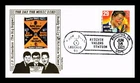 DR JIM STAMPS US COVER RITCHIE VALENS LEGENDS OF MUSIC FDC PASTED ON CACHET