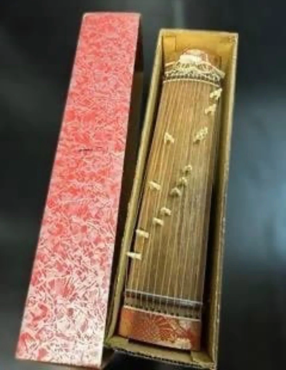 Koto portable stringed acoustic wooden harp zither musical