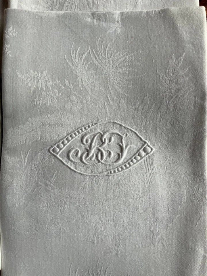 lot de 6 serviettes de table monogramme - Photo 2/4