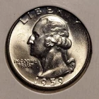 1959 D Washington Quarter BU Uncirculated Mint State 90% Silver 25c US Coin