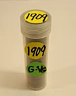 1909(P) LINCOLN WHEAT CENT PENNY ROLLS, 50 coins, " G -VG" condition #4