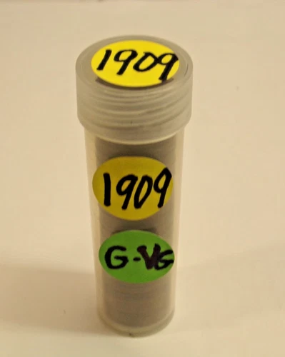 1909(P) LINCOLN WHEAT CENT PENNY ROLLS, 50 coins, " G -VG" condition #4