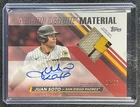 JUAN SOTO 2024 TOPPS #MLMA-JS MAJOR LEAGUE MATERIAL GU PATCH RELIC AUTO RED /25