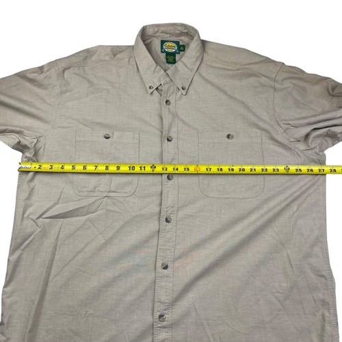 Cabela's Men’s 100% Cotton L/S Safari Work Button Shirt Khaki/Tan/Beige • XL - Picture 6 of 7
