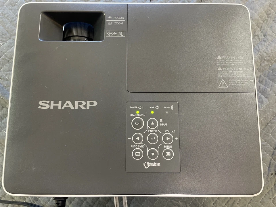 Nice SHARP PG-LS2000 Notevision Projector With RCA, Computer, & Power Cord - Image 2 of 4