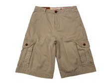 Red Camel Boy's Khaki/Tan All Cotton Cargo Shorts Size 16 28x11 