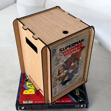 Compact Comic Storage Box - Smaller Than A Short Box - Fits Standard Bookcases