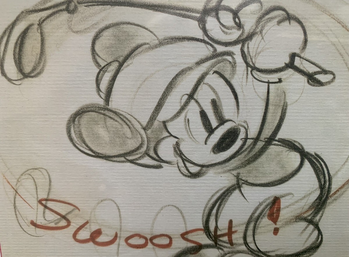 MICKEY MOUSE GOLF ORIGINAL STORY SKETCH FROM 1941 CANINE