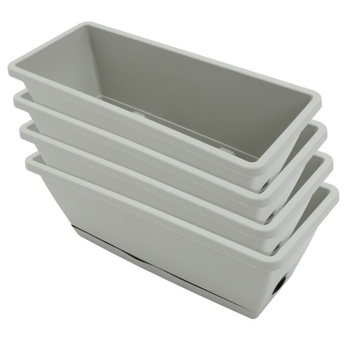 8 Sets of Window Box Planter Vegetable Flower Planter Box Rectangular Flower - Picture 4 of 12