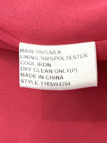Seduce Womens Dress 14 XL Sexy Hot Pink Silk Shift Evening Party Formal Wedding - Picture 11 of 11