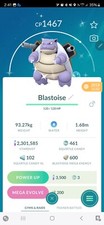Pokemln Blastoise Shiny 2018 Lucky Guaranteed Registered Tr-de