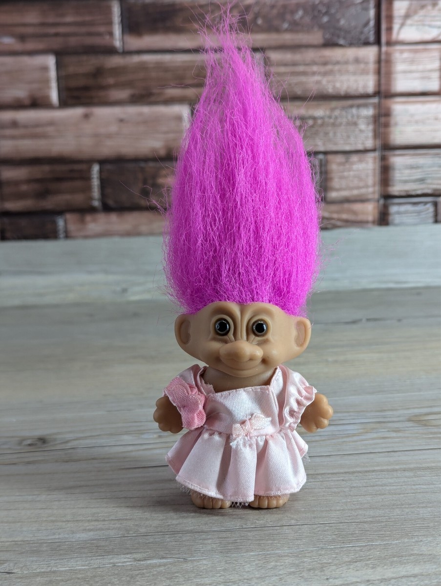 Russ Troll Doll Pink Hair with Pink Dress In Item No 18333