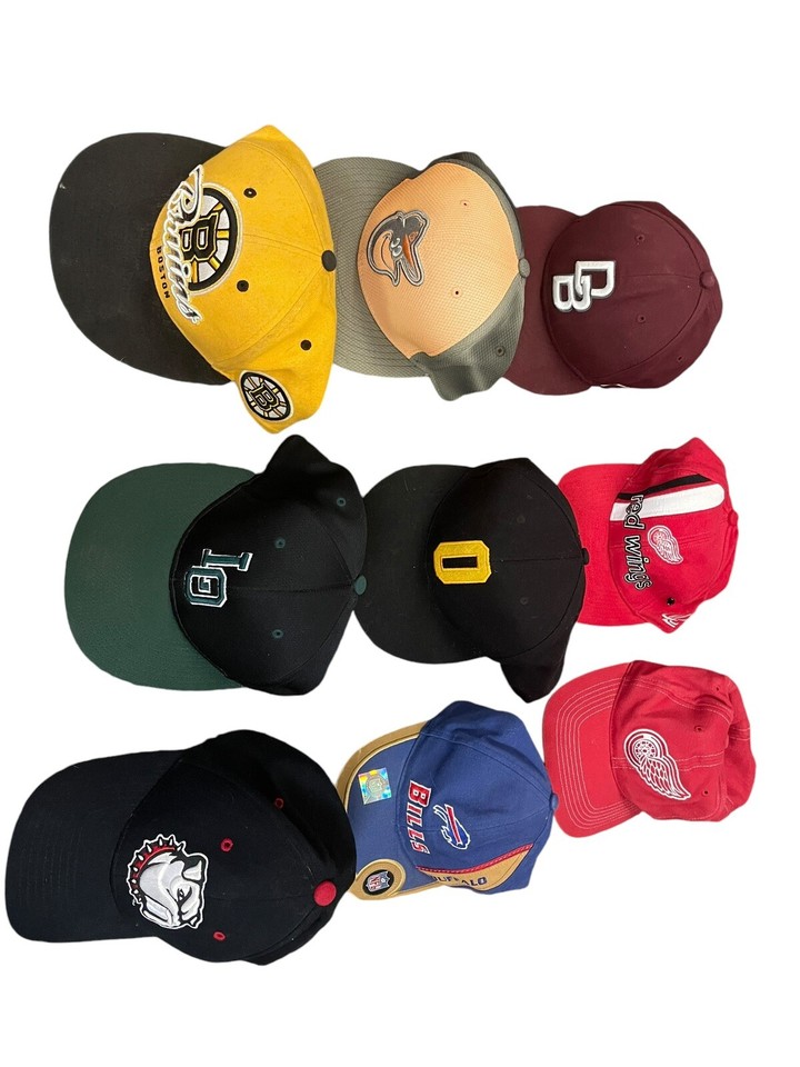 Bulk Lot Of 30 Pro Sports Hats Seller liquidation NFL, NHL, MLB Fitted