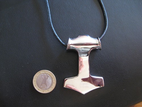 Thors Hammer Edelstahl Gross Anhänger Wikinger Mjölnir Thor Hammer / X803 - Bild 7 von 8