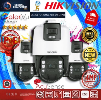 Hikvision 4MP ColorVu PTZ DS-2SE7C425MW-AEB  25x Zoom Camera PoE AcuSense