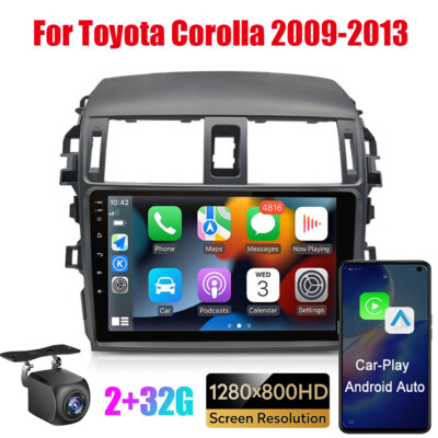 For TOYOTA COROLLA 2009-2013 9'' Android 12 Car Radio Navi Stereo Apple Carplay