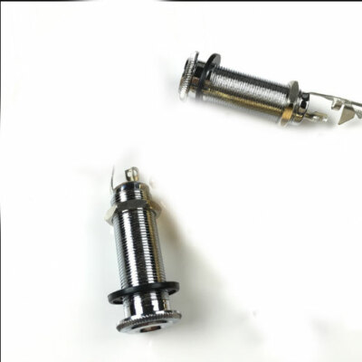 5PCS Input/Output Mono Barrel Jack Socket Stereo Flush Mount For Electric Guitar