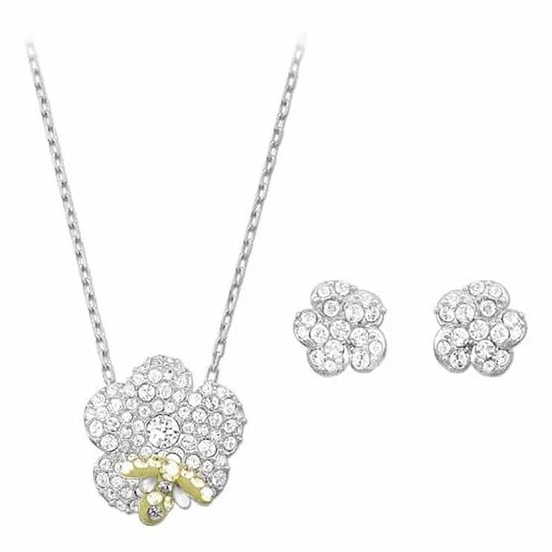 デコショップJewelry8 / N8.です。スワロフスキー NIB AUTHENTIC SWAROVSKI Billy set Bee Flower Pendant