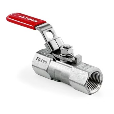 Ham-Let H-710-Ss-N-1/4-T-Ld Manual 2-Way Ball Valve, Npt, Ss