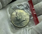 1970 D Kennedy BU Half Dollar 40% Silver From Mint Set In Mint Cello U322