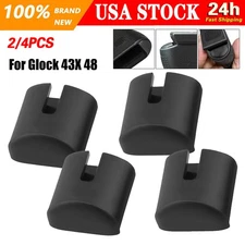 2/4PCS Grip Frame Insert Plug for 9mm Glock 43X 48 & MOS Magwell Magazine